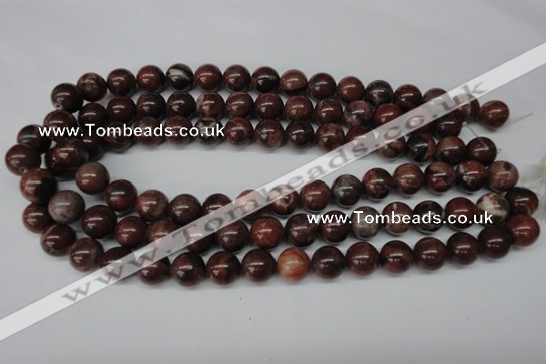 CRO296 15.5 inches 12mm round red picture jasper beads wholesale