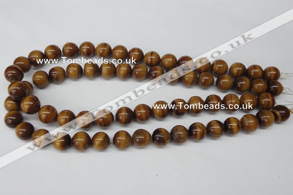 CRO299 15.5 inches 12mm round yellow tiger eye beads wholesale