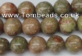 CRO307 15.5 inches 12mm round Chinese unakite beads wholesale