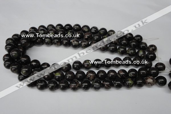 CRO308 15.5 inches 12mm round plum blossom jade beads wholesale