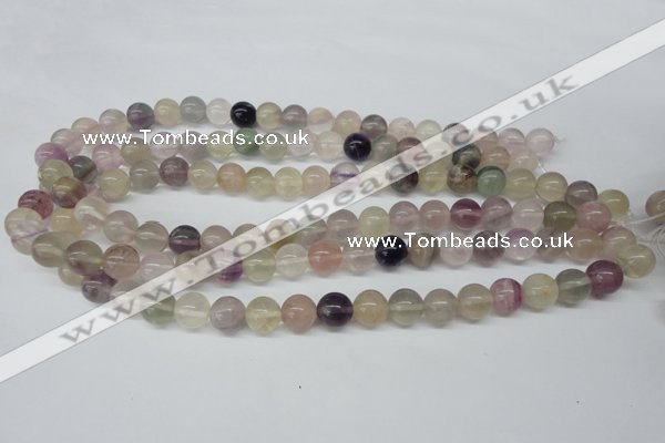 CRO309 15.5 inches 12mm round rainbow fluorite beads wholesale