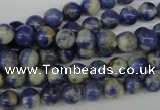 CRO31 15.5 inches 6mm round sodalite gemstone beads wholesale