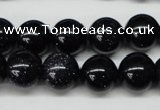 CRO310 15.5 inches 12mm round blue goldstone beads wholesale