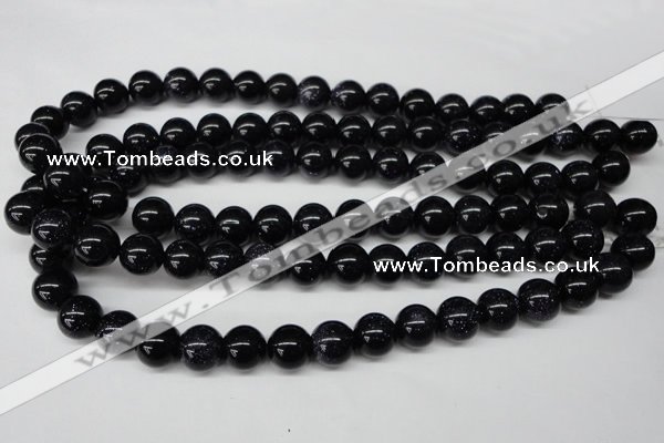 CRO310 15.5 inches 12mm round blue goldstone beads wholesale