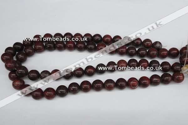 CRO318 15.5 inches 12mm round brecciated jasper beads wholesale