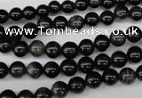 CRO32 15.5 inches 6mm round black obsidian gemstone beads wholesale