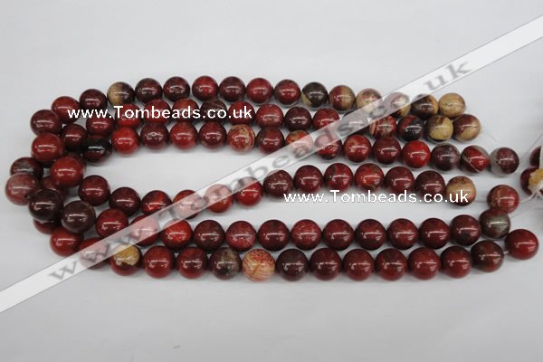 CRO323 15.5 inches 12mm round brecciated jasper beads wholesale