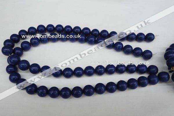 CRO345 15.5 inches 12mm round synthetic lapis lazuli beads wholesale