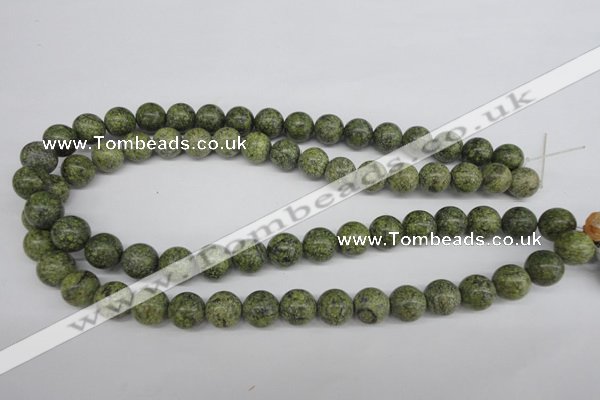 CRO352 15.5 inches 12mm round green lace gemstone beads wholesale