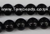 CRO353 15.5 inches 12mm round blackstone beads wholesale