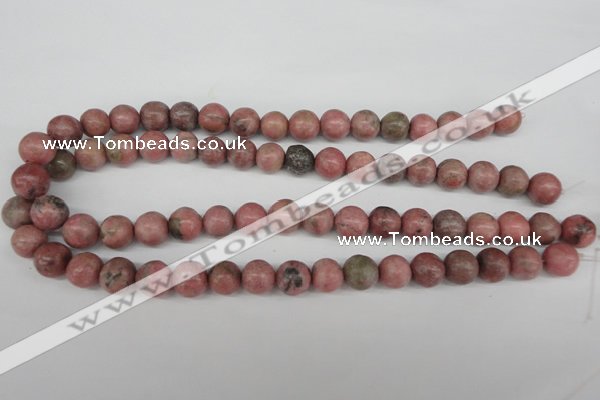 CRO359 15.5 inches 12mm round rhodochrosite gemstone beads wholesale