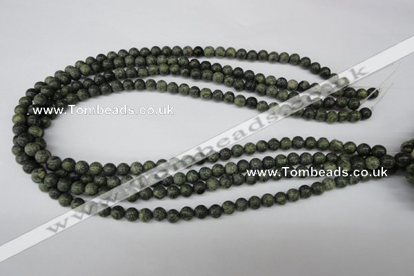 CRO36 15.5 inches 6mm round green lace gemstone beads wholesale