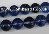 CRO371 15.5 inches 12mm round watermelon blue beads wholesale