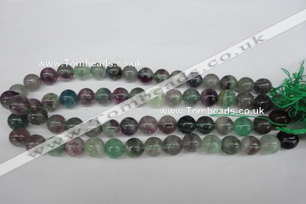 CRO389 15.5 inches 14mm round fluorite gemstone beads wholesale