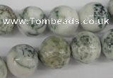 CRO390 15.5 inches 14mm round tree agate beads wholesale