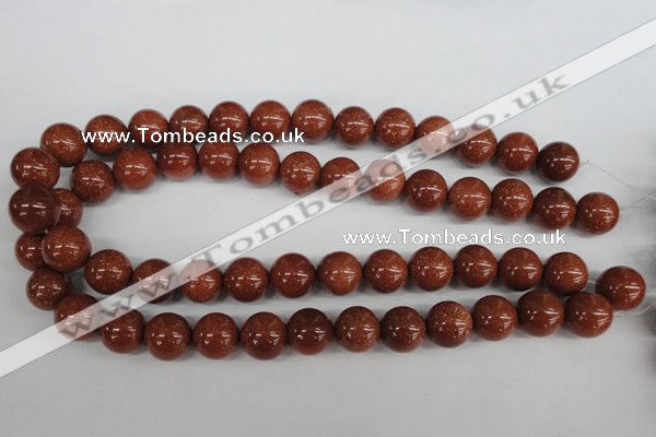 CRO394 15.5 inches 14mm round goldstone beads wholesale