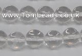 CRO396 15.5 inches 14mm round white crystal beads wholesale