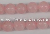 CRO397 15.5 inches 14mm round rose quartz beads wholesale