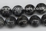 CRO399 15.5 inches 14mm round black labradorite beads wholesale