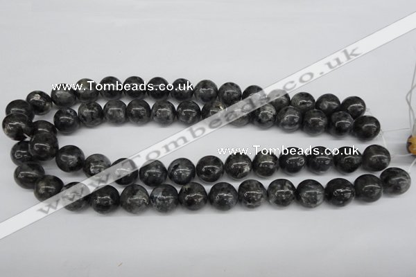 CRO399 15.5 inches 14mm round black labradorite beads wholesale