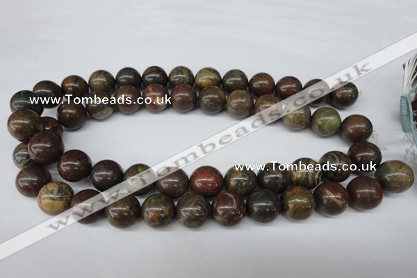 CRO402 15.5 inches 14mm round rainrow jasper beads wholesale