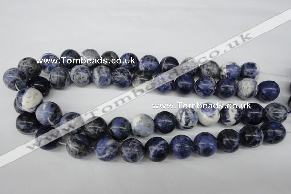 CRO405 15.5 inches 14mm round sodalite gemstone beads wholesale