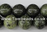 CRO428 15.5 inches 16mm round green lace gemstone beads wholesale