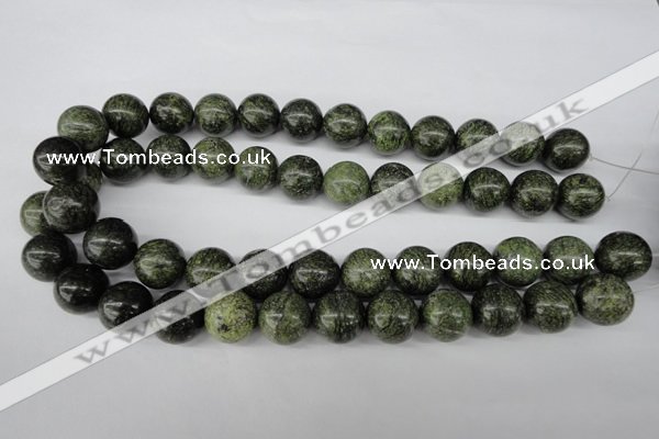 CRO428 15.5 inches 16mm round green lace gemstone beads wholesale