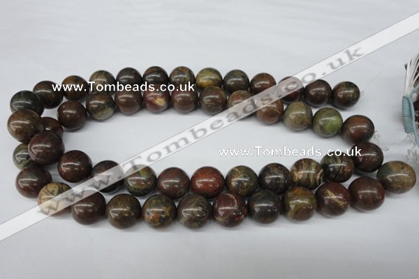 CRO445 15.5 inches 16mm round rainrow jasper beads wholesale