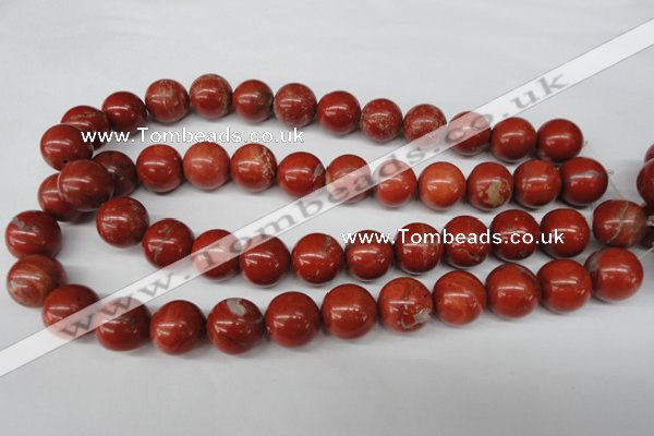 CRO448 15.5 inches 16mm round red jasper beads wholesale