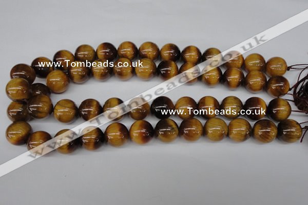 CRO453 15.5 inches 16mm round yellow tiger eye beads wholesale