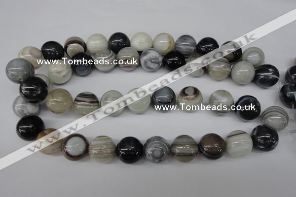 CRO481 15.5 inches 18mm round agate gemstone beads wholesale