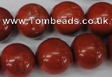 CRO483 15.5 inches 18mm round red jasper beads wholesale