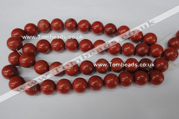 CRO483 15.5 inches 18mm round red jasper beads wholesale