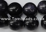 CRO487 15.5 inches 18mm round blue goldstone beads wholesale