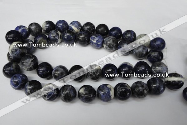 CRO488 15.5 inches 18mm round sodalite gemstone beads wholesale