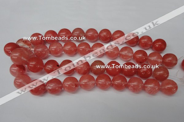 CRO499 15.5 inches 18mm round cherry quartz beads wholesale