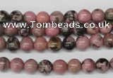 CRO51 15.5 inches 6mm round rhodonite gemstone beads wholesale