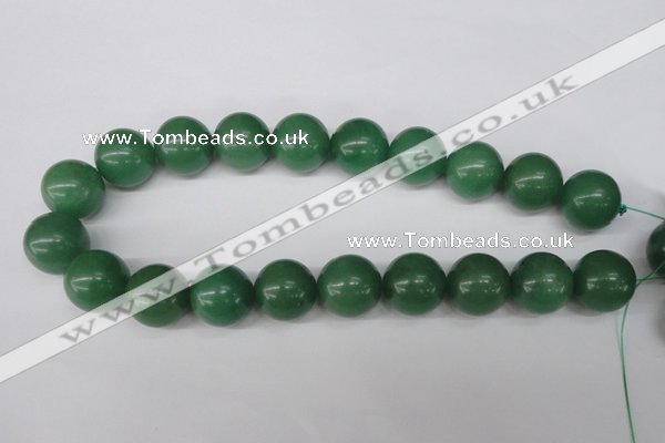 CRO530 15.5 inches 20mm round green aventurine beads wholesale