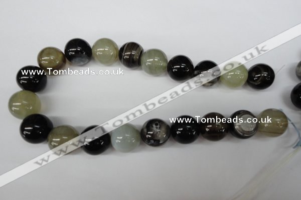 CRO532 15.5 inches 20mm round agate gemstone beads wholesale