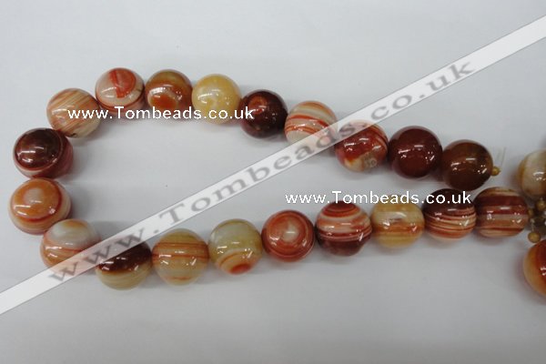 CRO533 15.5 inches 20mm round agate gemstone beads wholesale