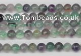 CRO54 15.5 inches 6mm round fluorite gemstone beads wholesale