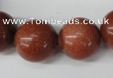 CRO543 15.5 inches 20mm round goldstone beads wholesale