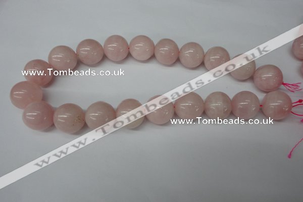 CRO545 15.5 inches 20mm round rose quartz beads wholesale