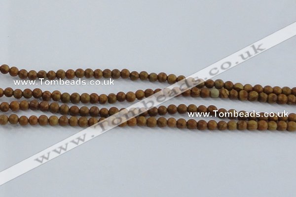 CRO551 15.5 inches 4mm round grain stone beads wholesale