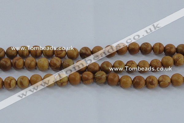 CRO554 15.5 inches 10mm round grain stone beads wholesale