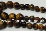 CRO710 15.5 inches 6mm – 14mm faceted round yellow tiger eye beads