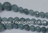 CRO716 15.5 inches 6mm – 14mm faceted round candy jade beads