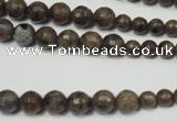 CRO734 15.5 inches 6mm – 14mm faceted round grey labradorite beads