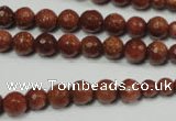 CRO736 15.5 inches 6mm – 14mm faceted round goldstone beads